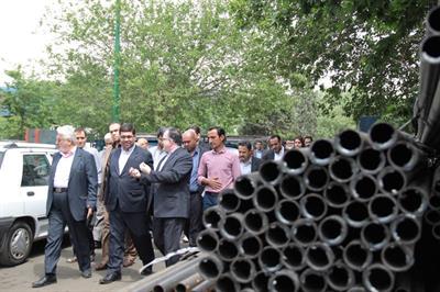 The CEO of Iran Mercantile Exchange Visited the Shad Abad Iron Market 